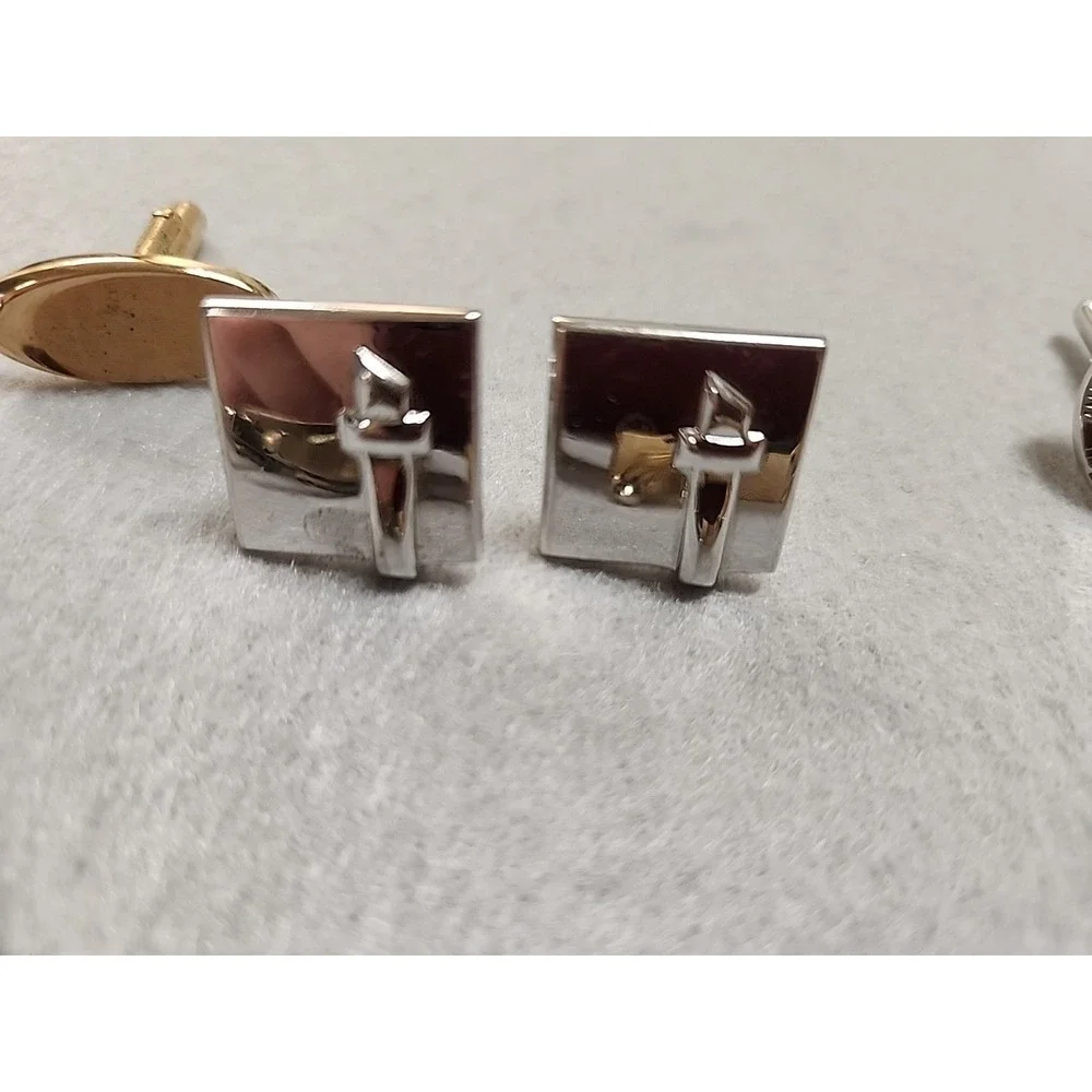 Lot Of 6 & Lot Of 2‎ Swank Cufflinks And Tie Clips